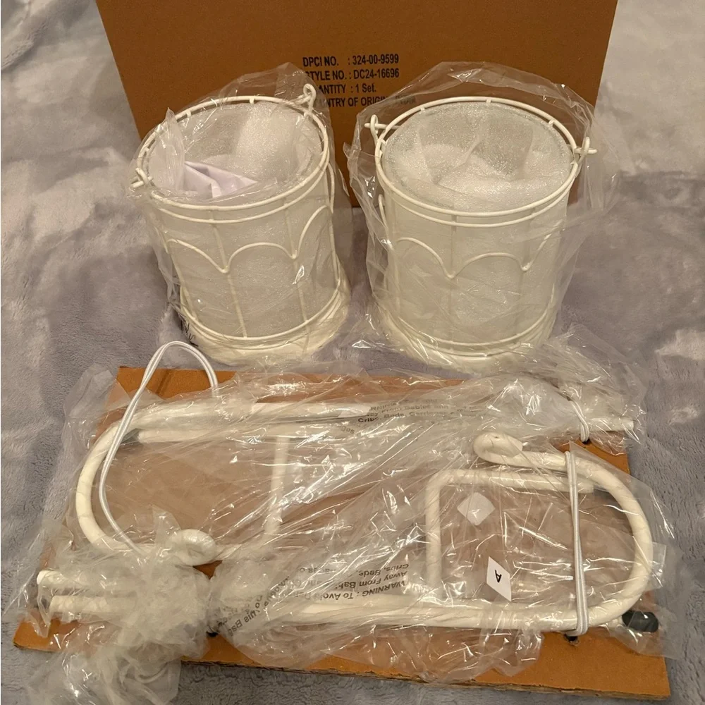 ❤️ Outdoor Stake LED Candle Lanterns Powder Coated Hearth & Hand Magnolia NEW